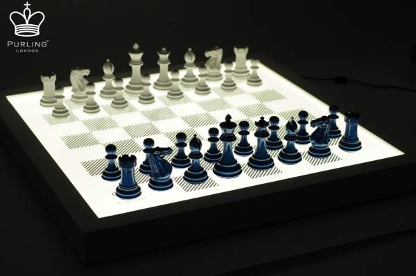illuminated chess board 