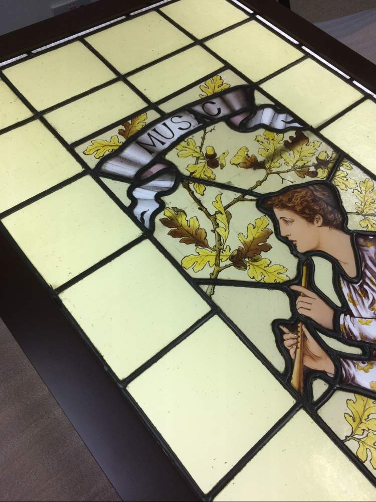 illuminated Stained Glass Window Lite House