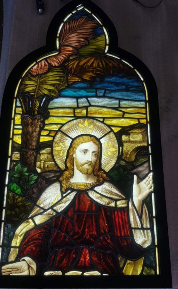 illuminated Stained Glass Window Lite House